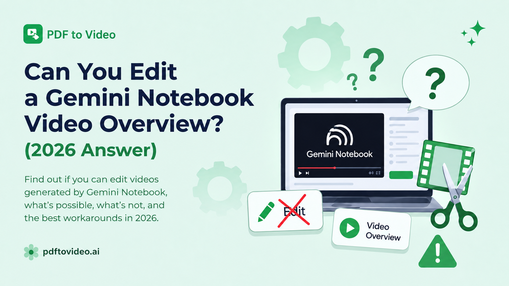 Can You Edit a NotebookLM Video Overview? (2026 Answer)