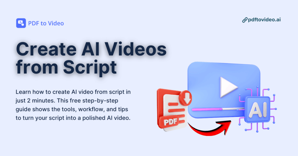 Create AI Videos from Script for Free in Just 2 Minutes – Step-by-Step Guide