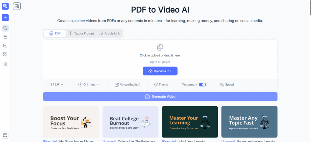 PDF to Video AI