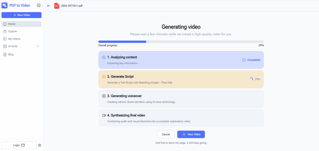 Step 1 — Extract Content From PDF Automatically